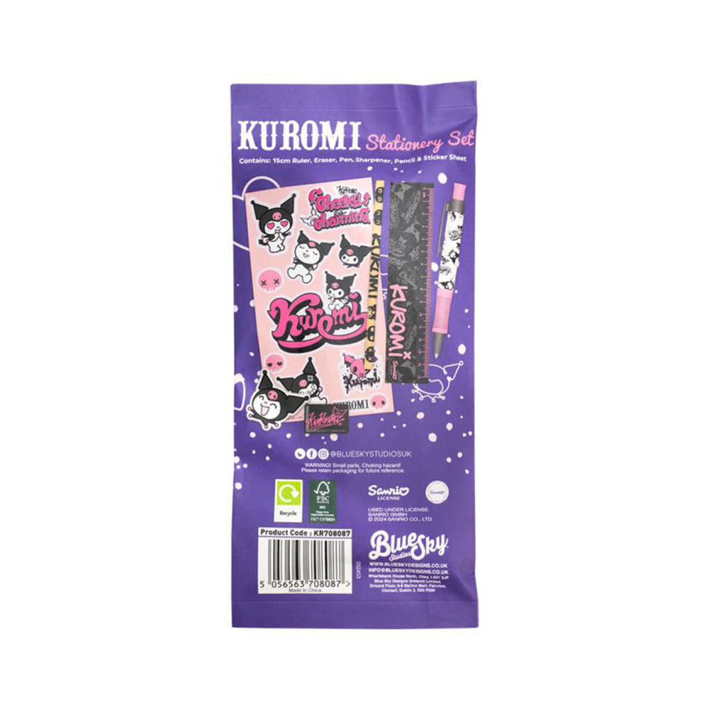 Hello Kitty & Friends Stationery Set Kuromi