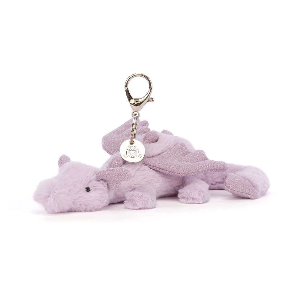 Jellycat Lavender Dragon Bag Charm