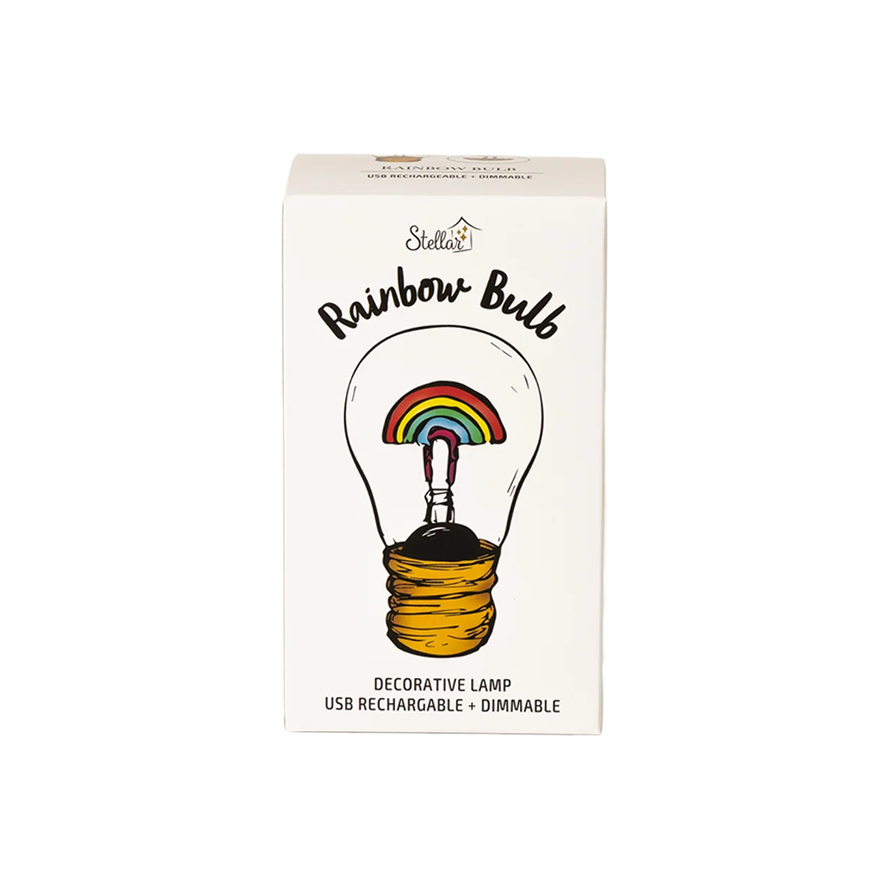 Lightbulb Lamp Rainbow USB Rechargeable