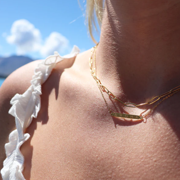 Little Taonga Double Chain Necklace Aroha