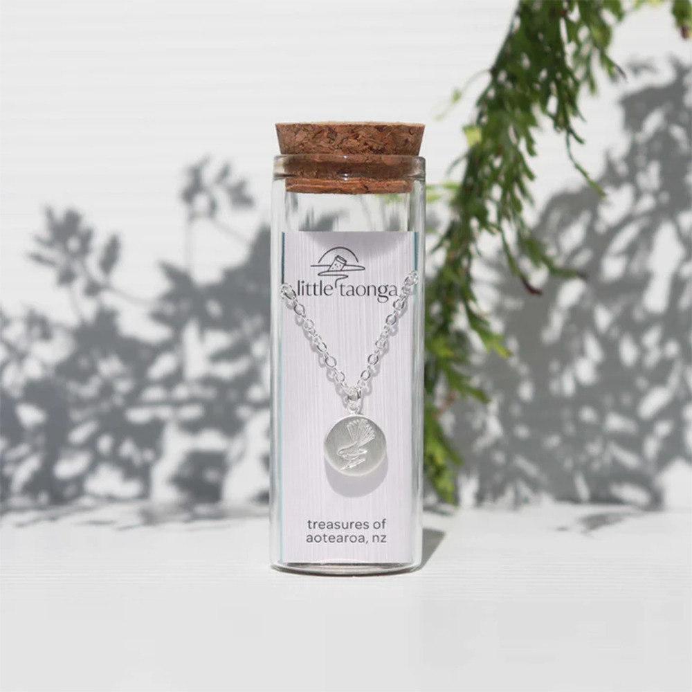 Little Taonga Necklace Fantail Silver