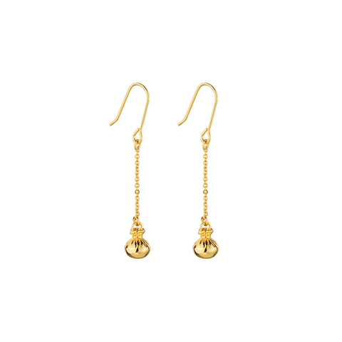 Little Taonga Earrings Poi Poi Gold