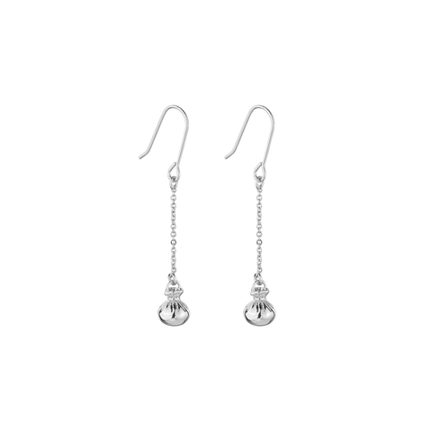 Little Taonga Earrings Poi Poi Silver