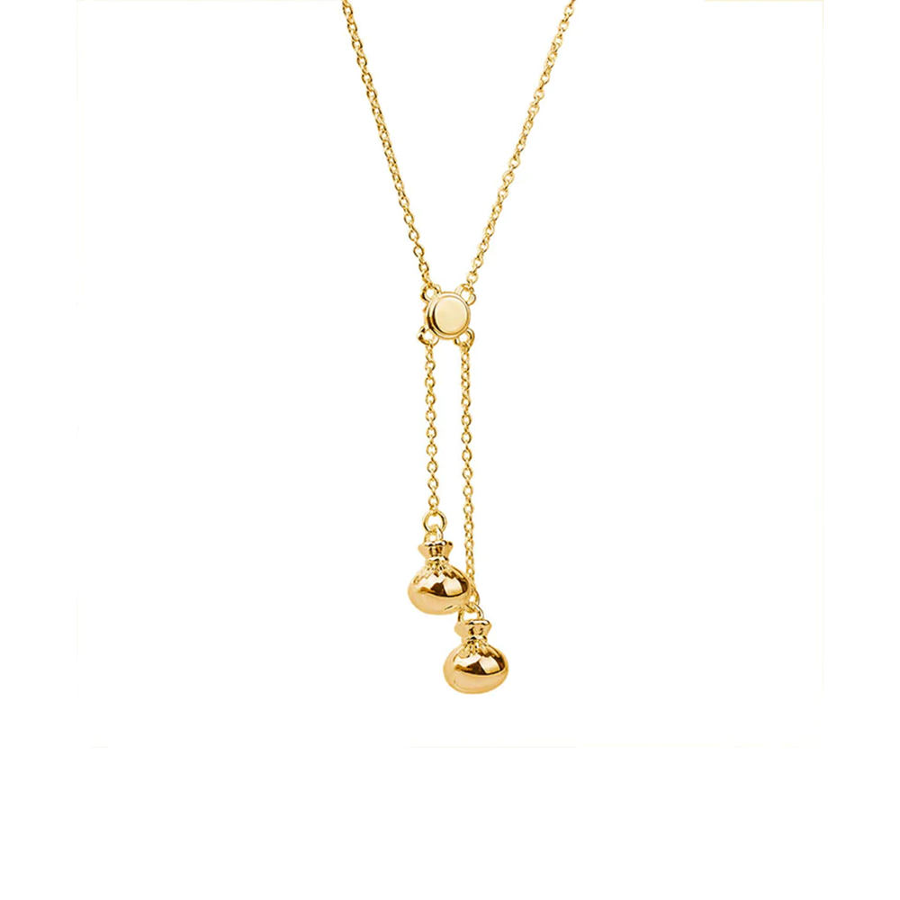 Little Taonga Necklace Poi Poi Gold