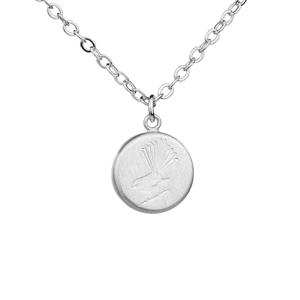 Little Taonga Necklace Fantail Silver