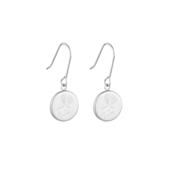 Little Taonga Earrings Fantail Silver