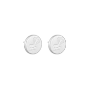 Little Taonga Studs Fantail Silver