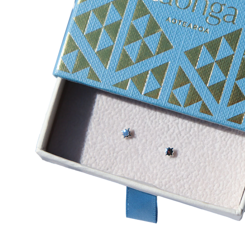 Little Taonga Petite Studs Whetū Silver