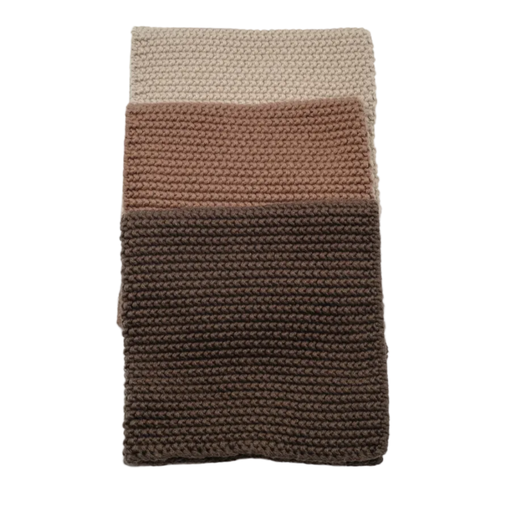 Bianca Lorenne Washers Lavette Set of 3 Chocolate