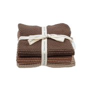 Bianca Lorenne Washers Lavette Set of 3 Chocolate