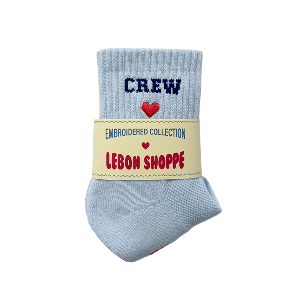 Le Bon Shoppe Embroidered Crew Sky Blue