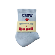 Le Bon Shoppe Embroidered Crew Sky Blue
