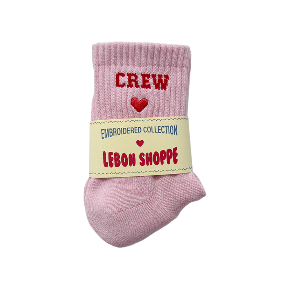Le Bon Shoppe Embroidered Crew Strawberry Milk