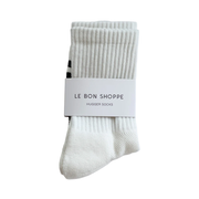 Le Bon Shoppe Socks Hugger White
