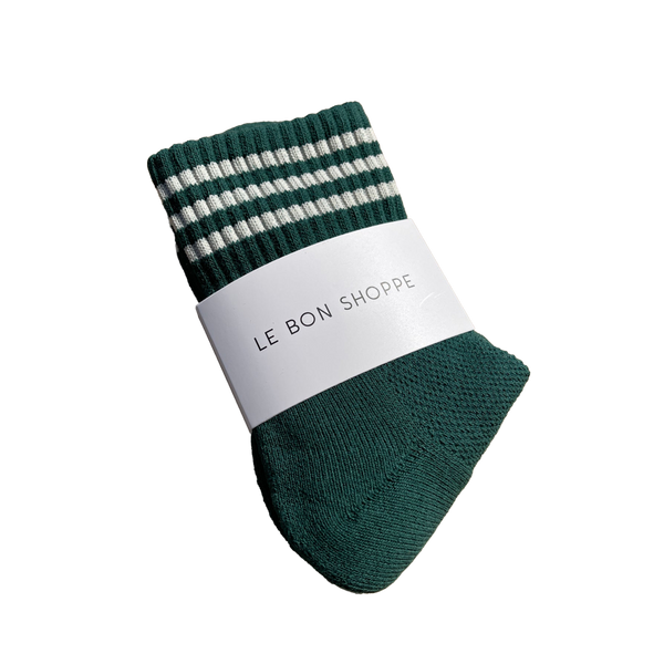 Le Bon Shoppe Girlfriend Socks Hunter Green