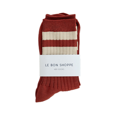 Le Bon Shoppe Socks Her Varsity Tandoori