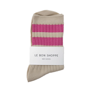 Le Bon Shoppe Socks Her Varsity Taffy