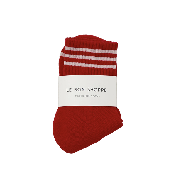 Le Bon Shoppe Girlfriend Socks Scarlet