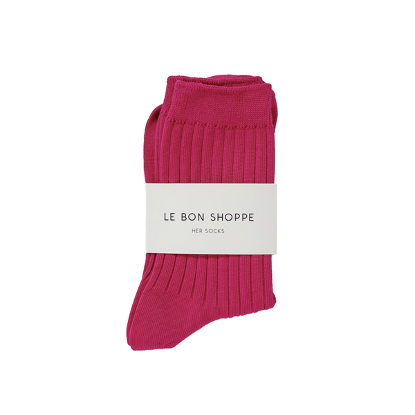 Le Bon Shoppe Her Socks Fuchsia