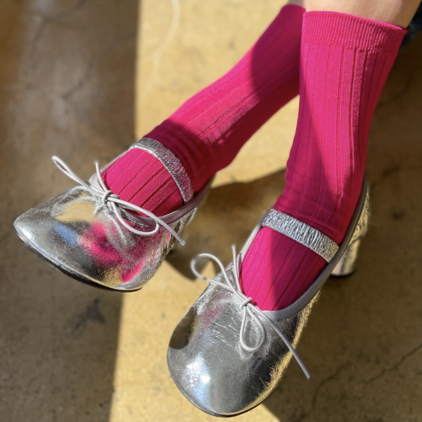 Le Bon Shoppe Her Socks Fuchsia