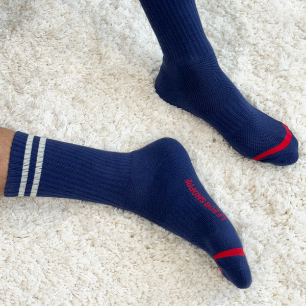 Le Bon Shoppe Socks Boyfriend Extended Navy