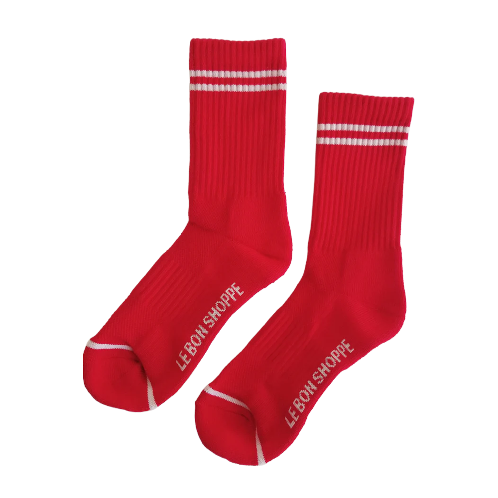 Le Bon Shoppe Socks Boyfriend Red