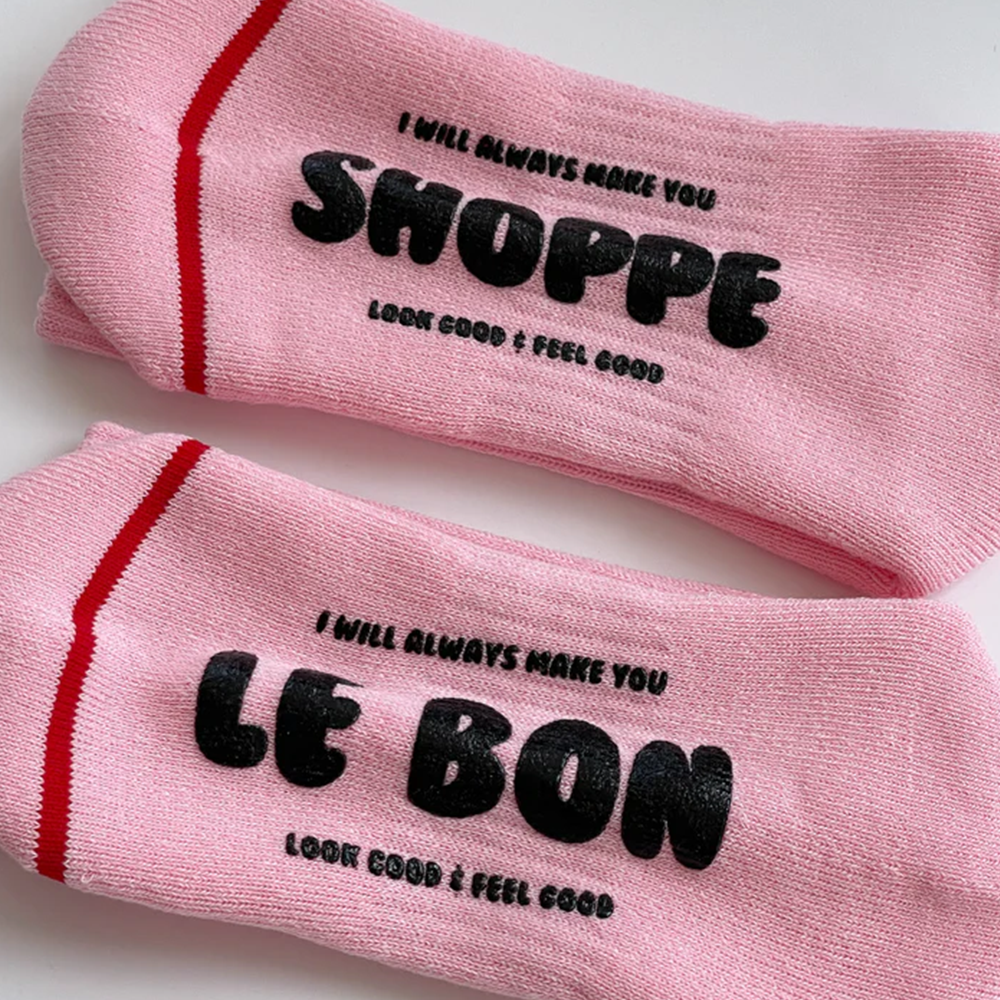 Le Bon Shoppe Socks Hugger Pink