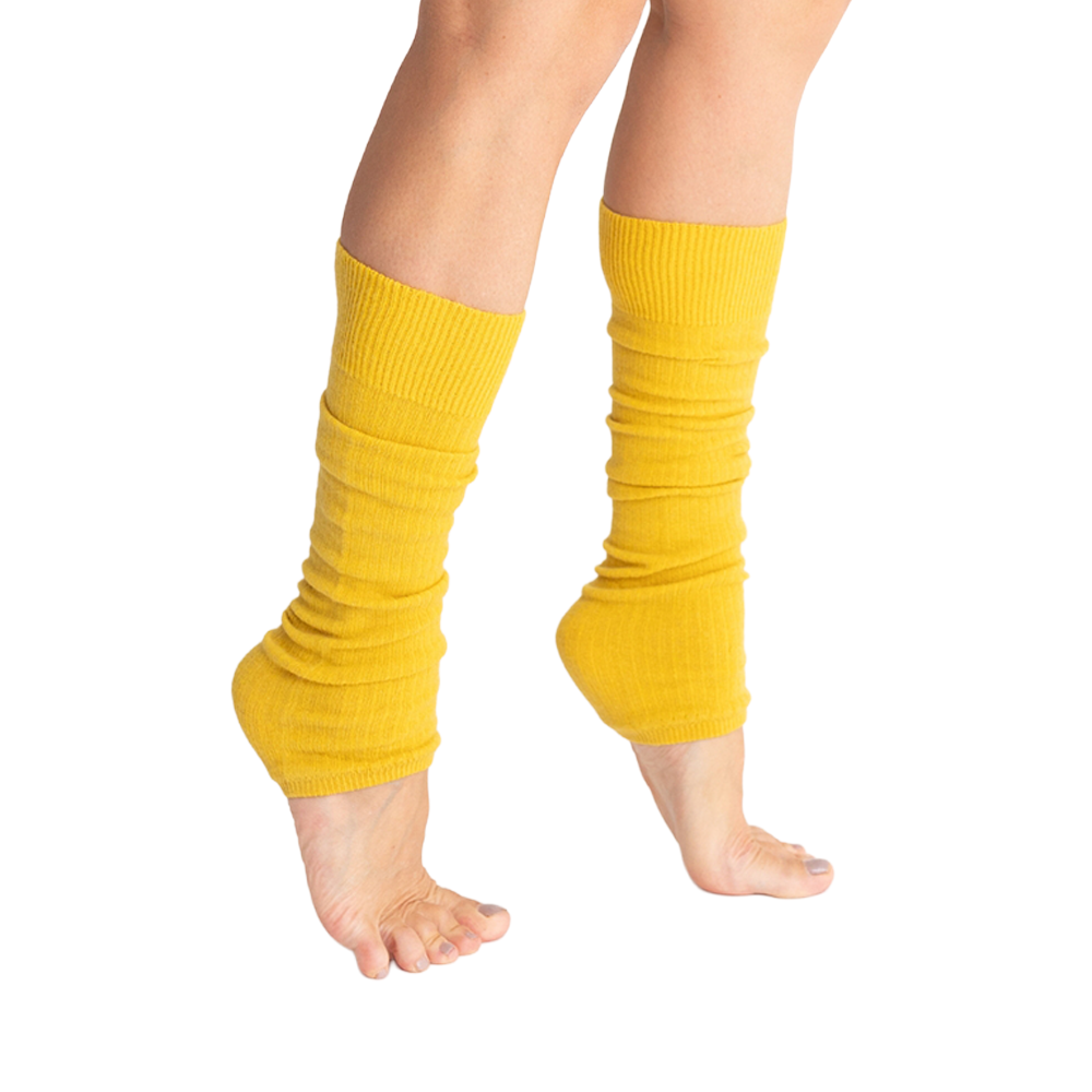 Nooan Possum Merino Wool Leg Warmers Primrose