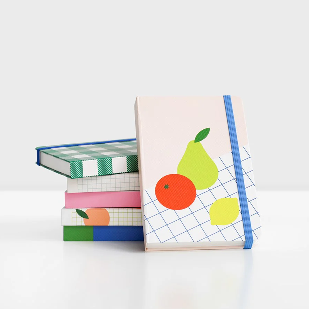 Lettuce A6 Hard Cover Notebook Peach Grid
