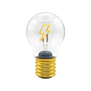 Lightbulb Lamp Lightning Bolt USB Rechargeable