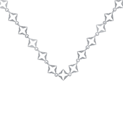 Lindi Kingi Byzante Embrace Necklace Silver