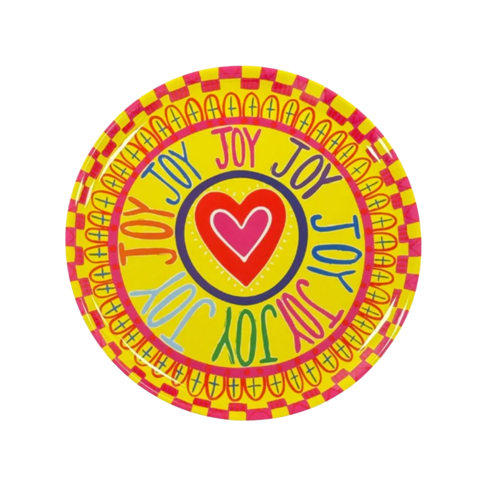 Lissy and Rudi Melamine Platter Joy