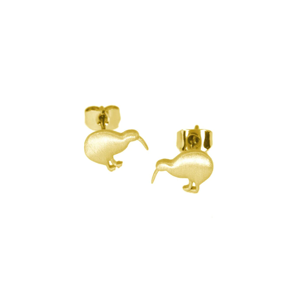 Little Taonga Studs Kiwi Gold