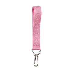 Baggu Logo Keychain Pink Happy