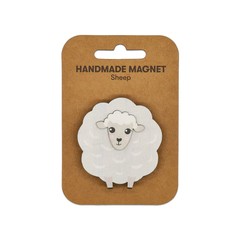 100% NZ Wooden Magnet Sheep