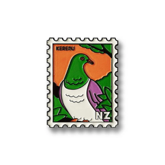 100% NZ Collectable Stamp Magnet Kereru