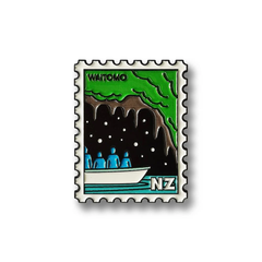 100% NZ Collectable Stamp Magnet Waitomo