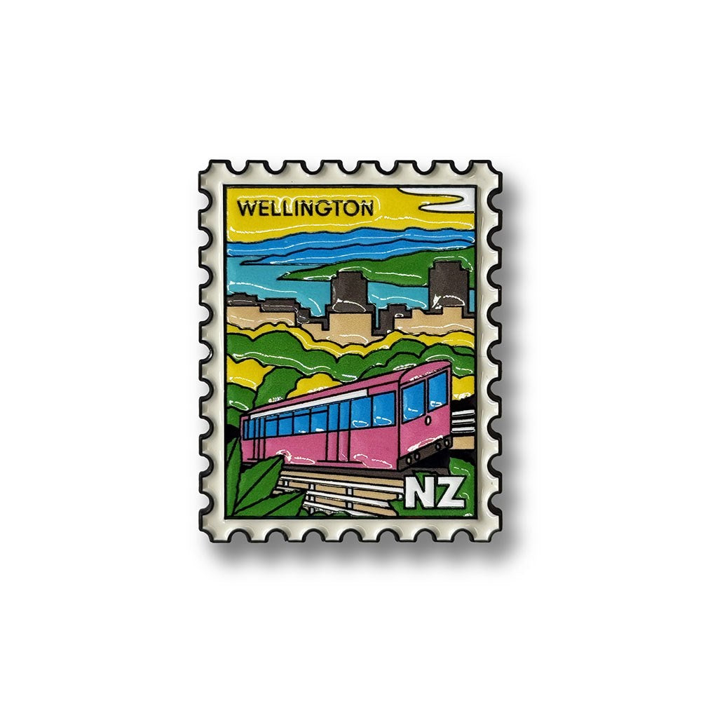 100% NZ Collectable Stamp Magnet Cable Car Wellington