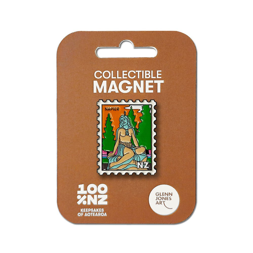 100% NZ Collectable Stamp Magnet Napier