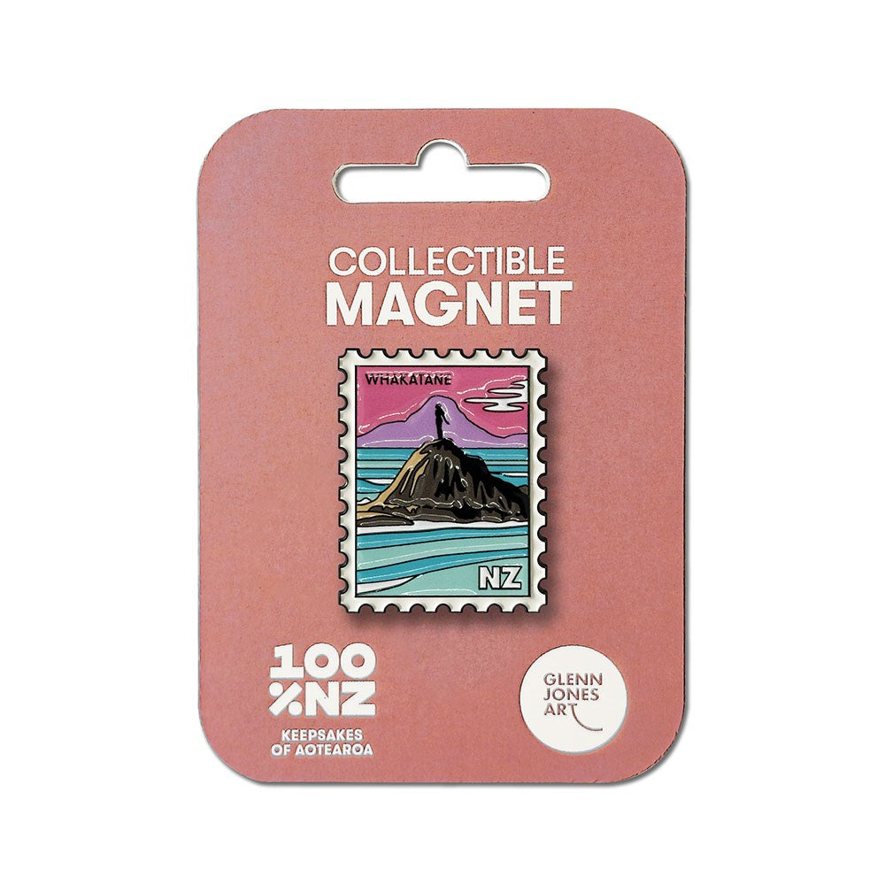 100% NZ Collectable Stamp Magnet Whakatane