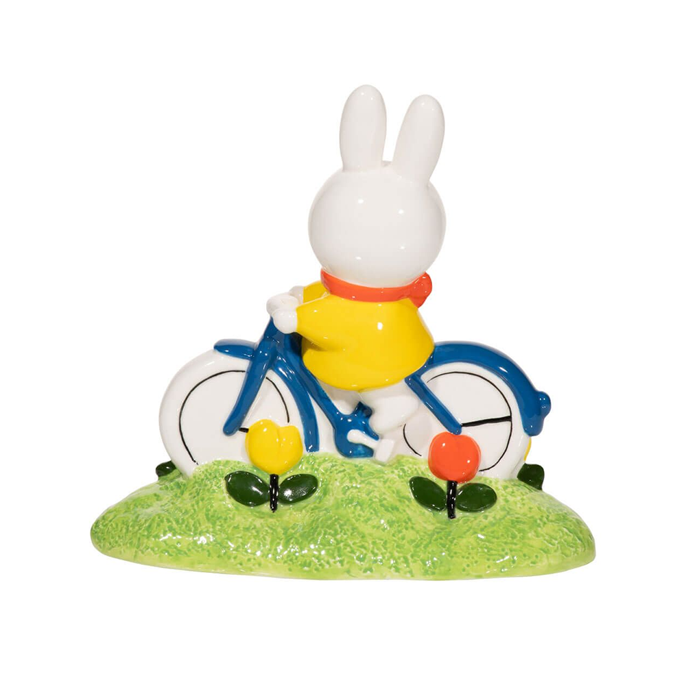 Miffy Ceramic Figurine Tulip Garden Bike Ride