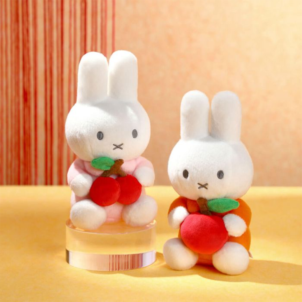 Miffy Plush Toy with Cherry
