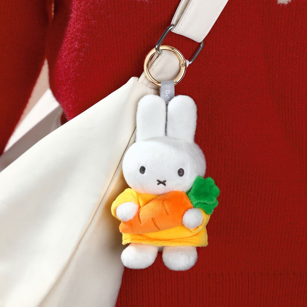 Miffy Plush Keyring with Carrot