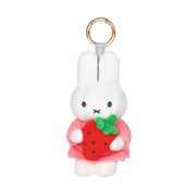 Miffy Plush Keyring with Strawberry