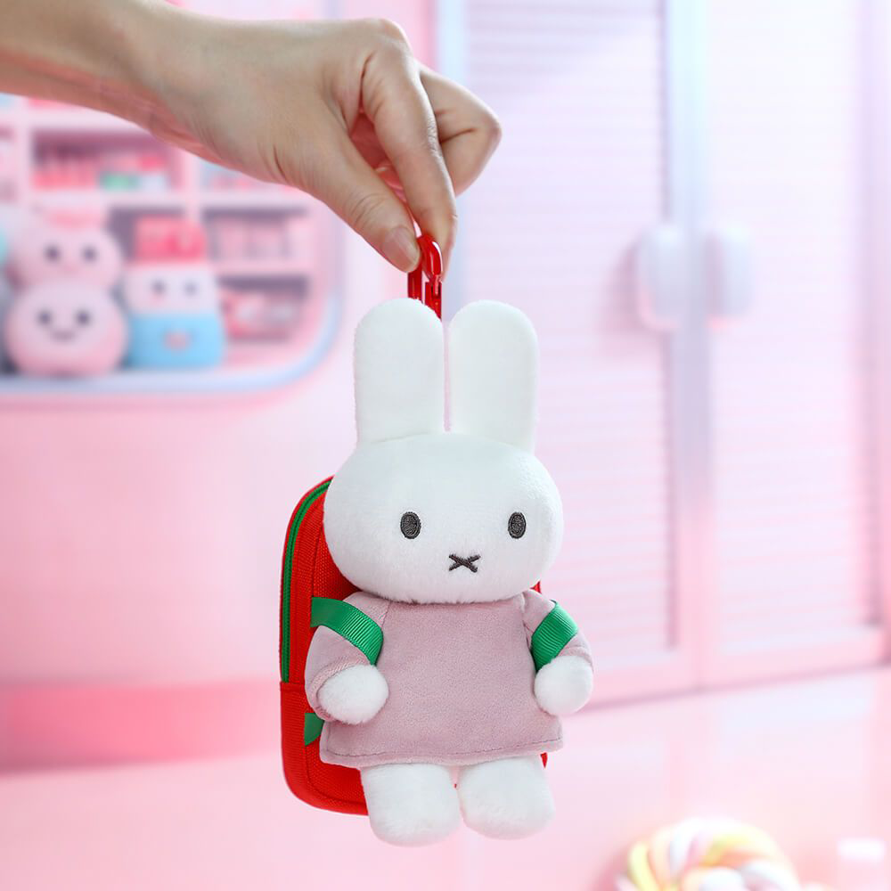 Miffy Plush & Backpack Keyring Charm and Tote Bag Set