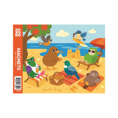 100% NZ Magnet Set Beach Party