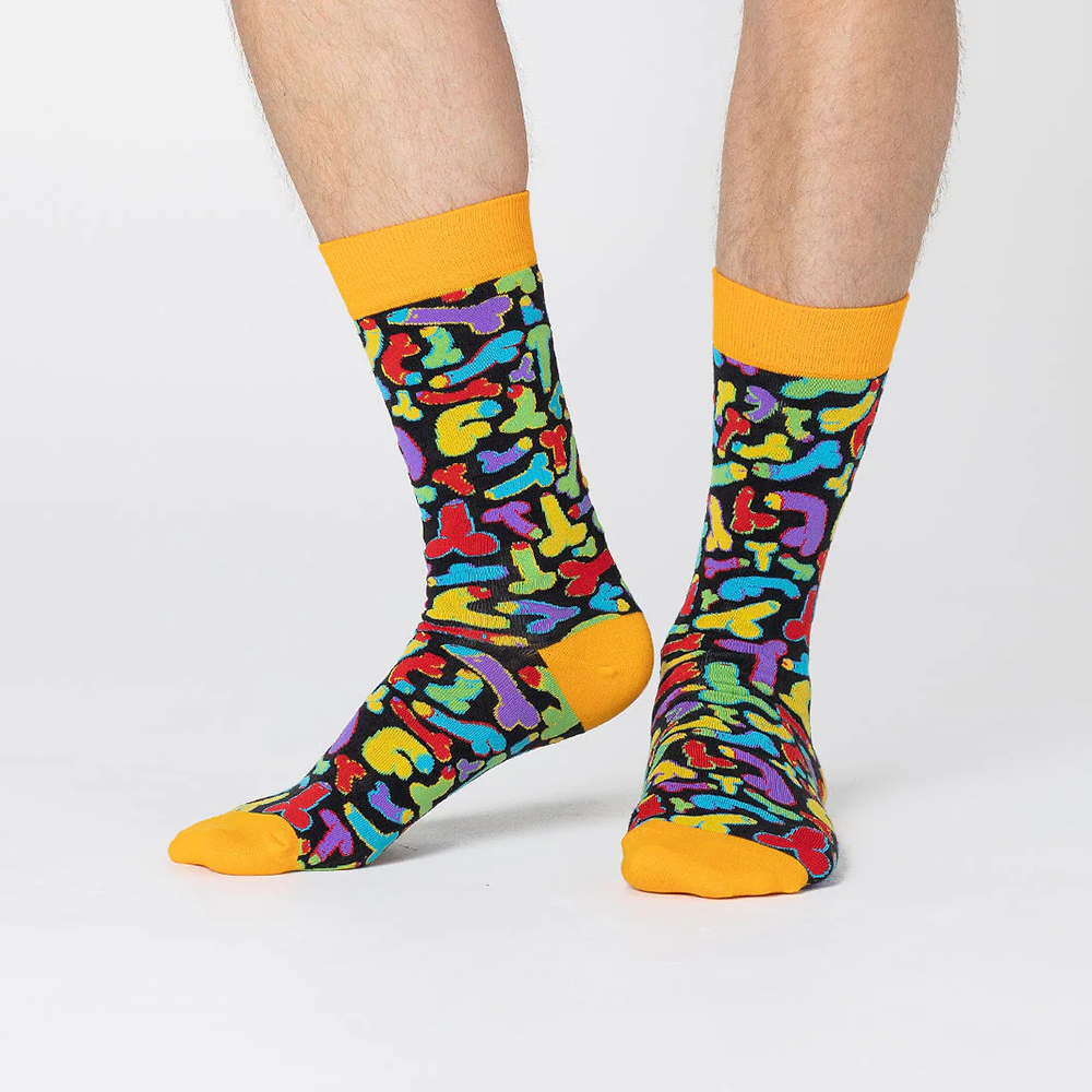 Spencer Flynn Socks Mens Rainbow Penises
