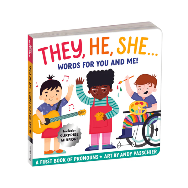 Mudpuppy They, He, She: Words for You and Me Board Book