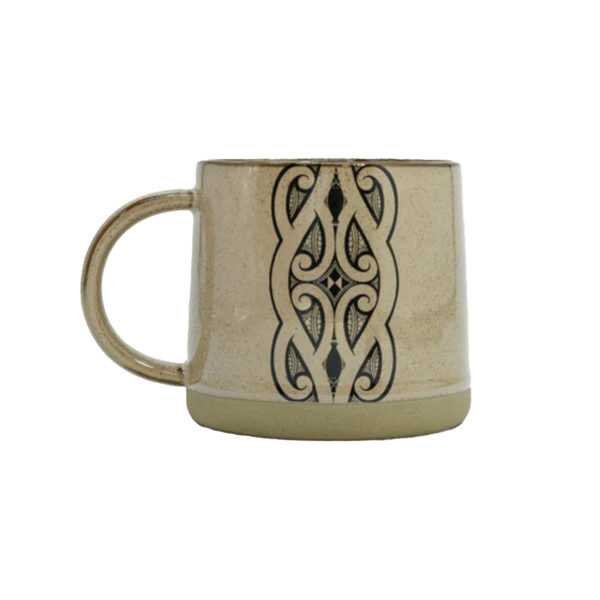 Moana Road - Miriama Grace-Smith Ceramic Mug with Wooden Coaster Lid Brown