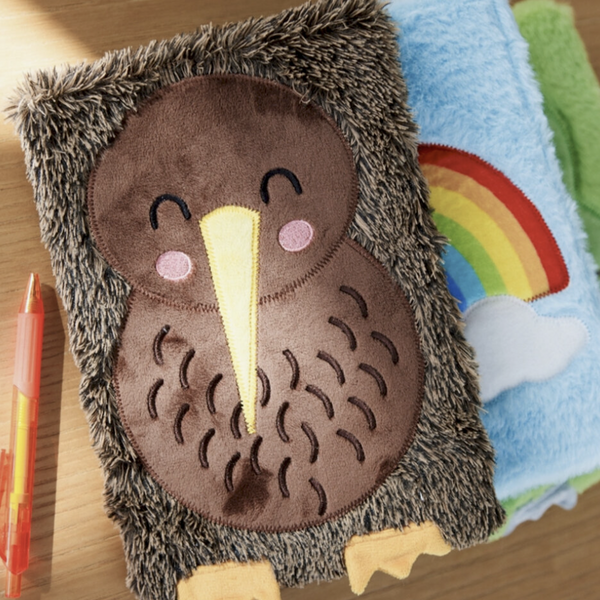 Moana Road Fluffy Notebook Kimi the Kiwi